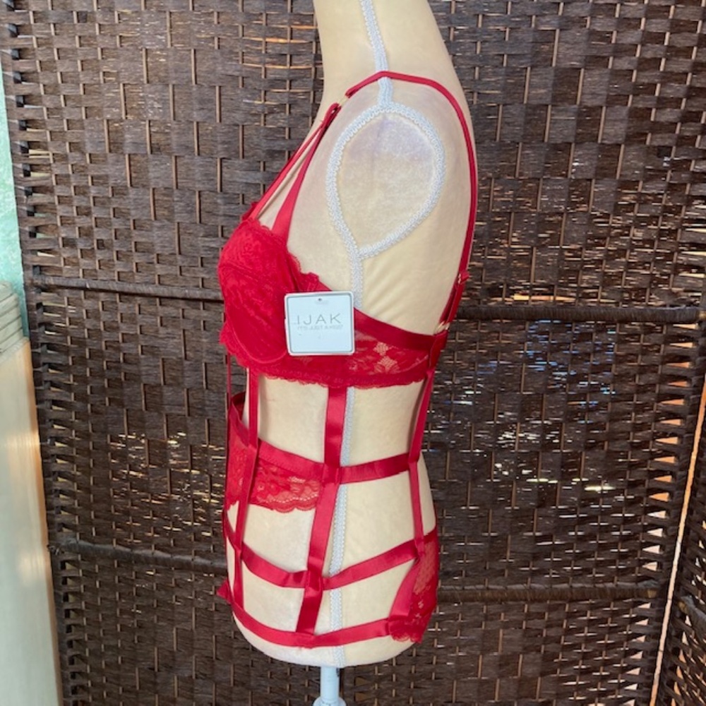 IJAK new red one piece lingerie size Large - Picture 3 of 5